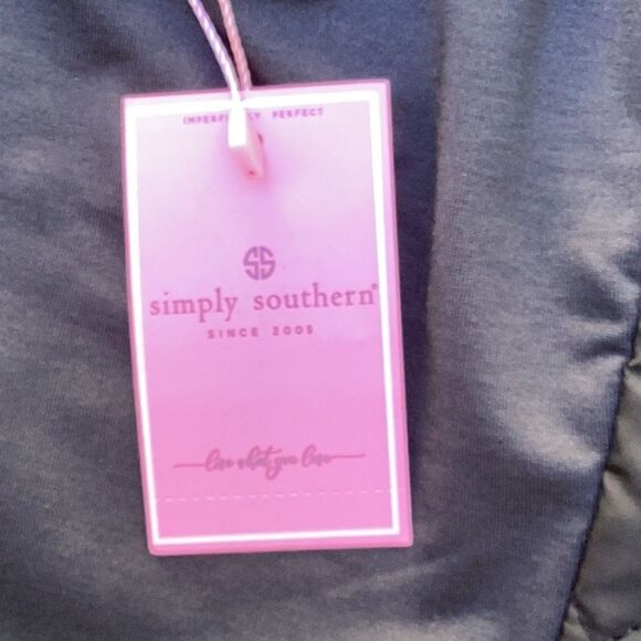 SIMPLY SOUTHERN NWT PUFFER VEST JACKET COAT BLACK MEDIUM SLEEVELESS - Picture 8 of 10